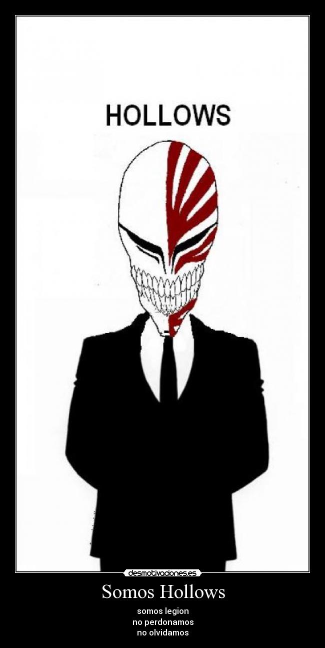 Somos Hollows - somos legion
no perdonamos
no olvidamos