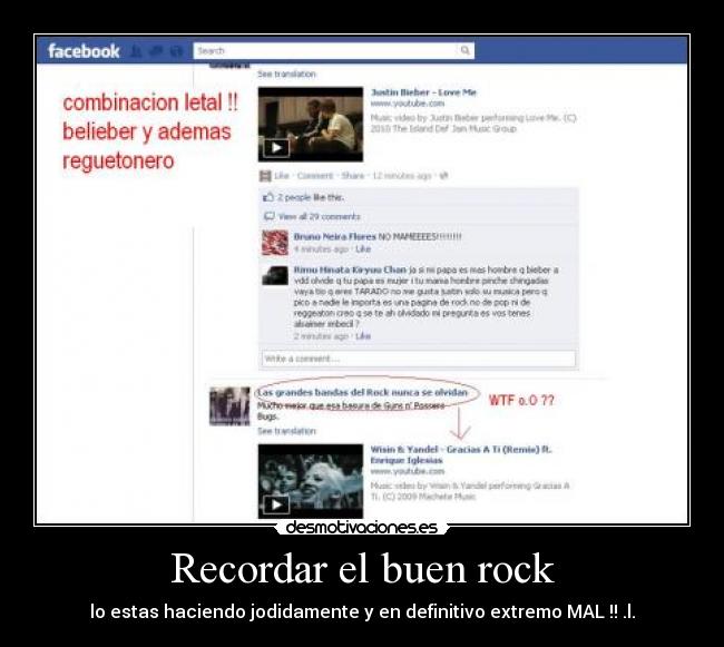 Recordar el buen rock -
