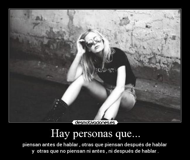 Hay personas que... - 