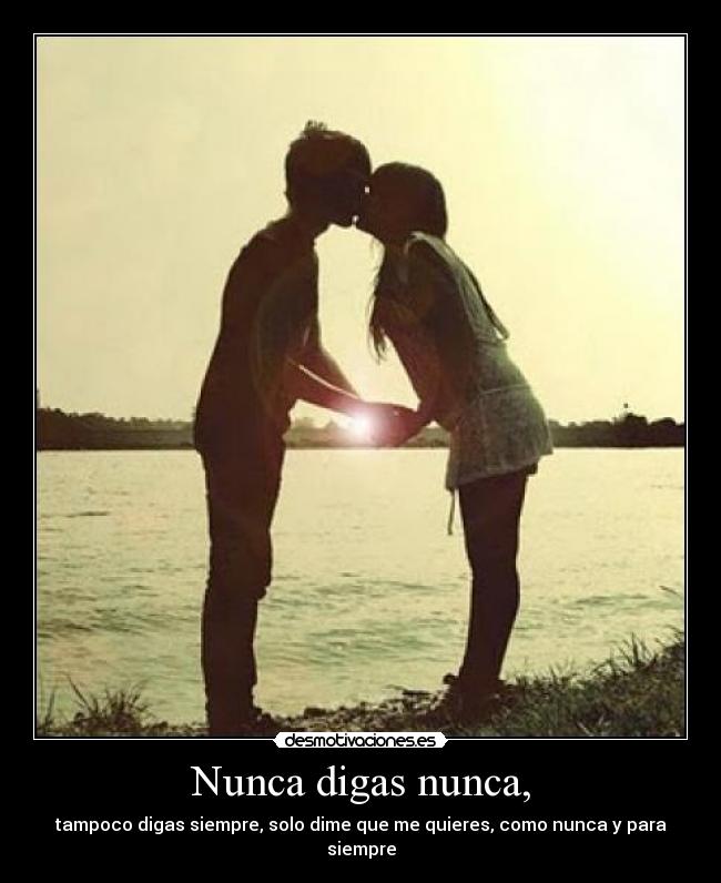 Nunca digas nunca, -