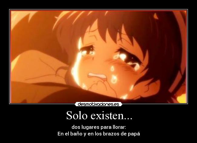 carteles clannad por mala suerte tengo papa cual llorar desmotivaciones