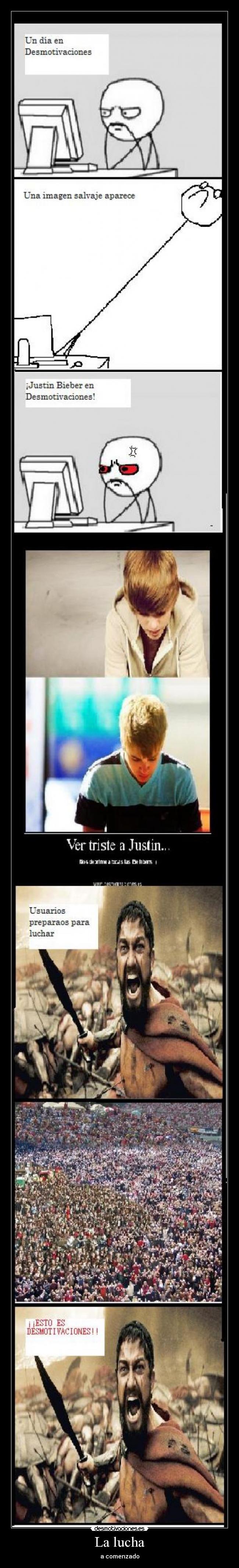 La lucha - a comenzado
