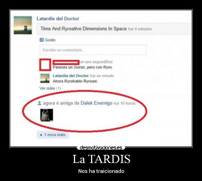 La TARDIS - Nos ha traicionado