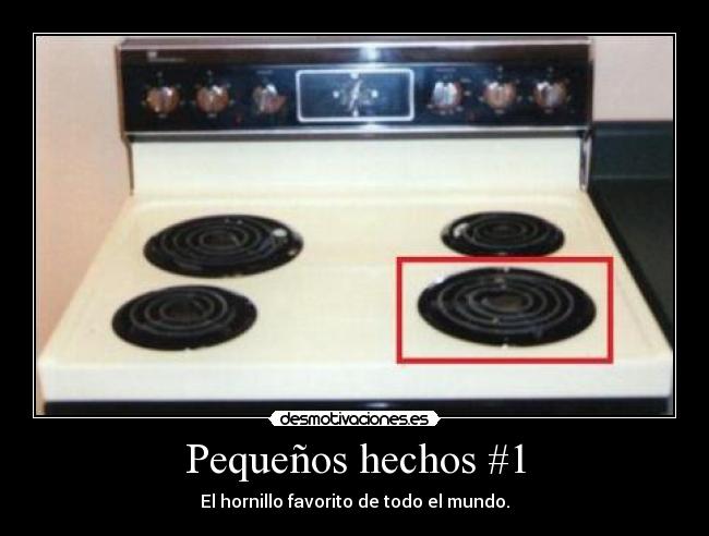 Pequeños hechos #1 - El hornillo favorito de todo el mundo.