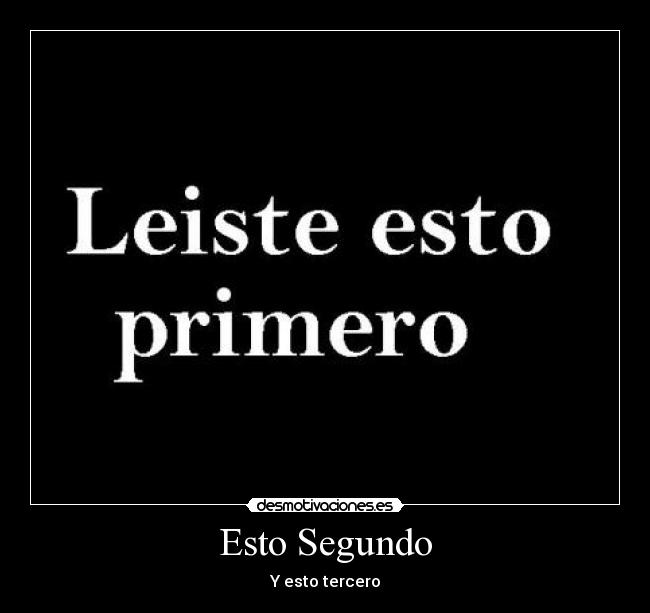 Esto Segundo - 