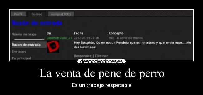 La venta de pene de perro - Es un trabajo respetable