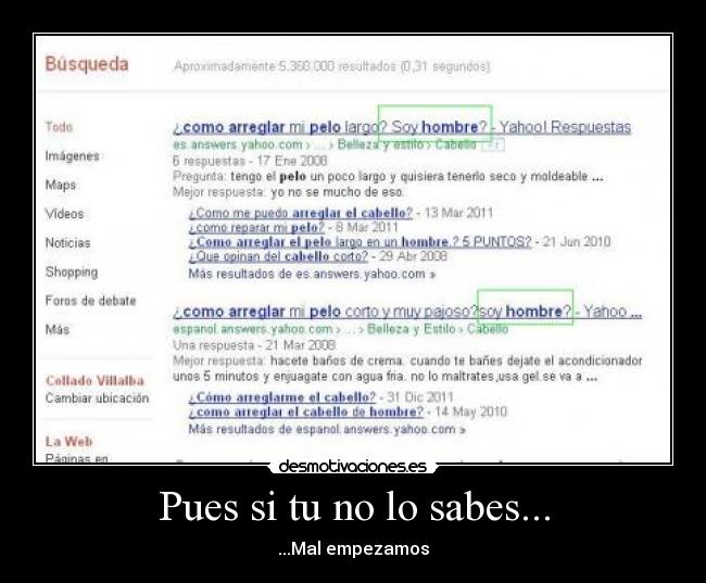 Pues si tu no lo sabes... -