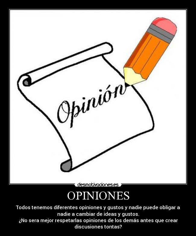 OPINIONES -