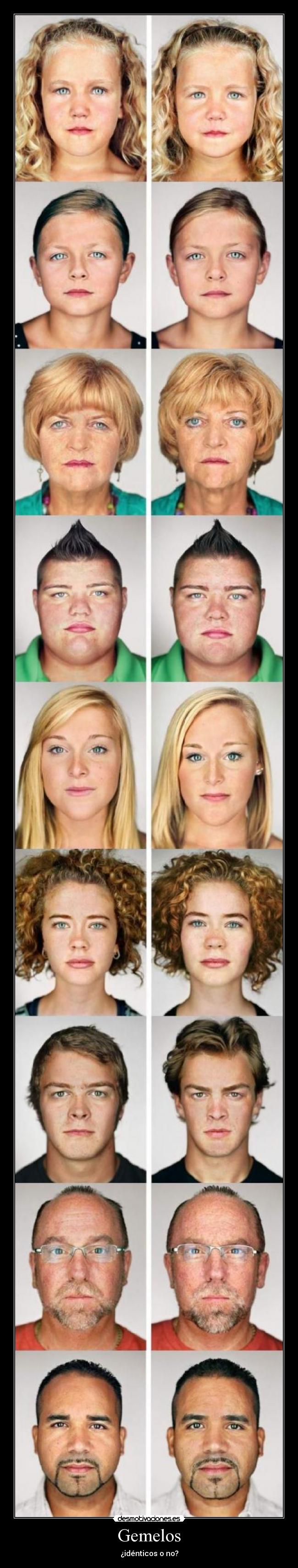 Gemelos - ¿idénticos o no?