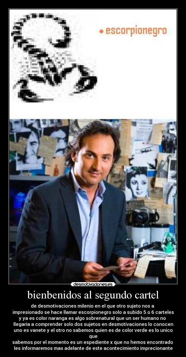 bienbenidos al segundo cartel - 