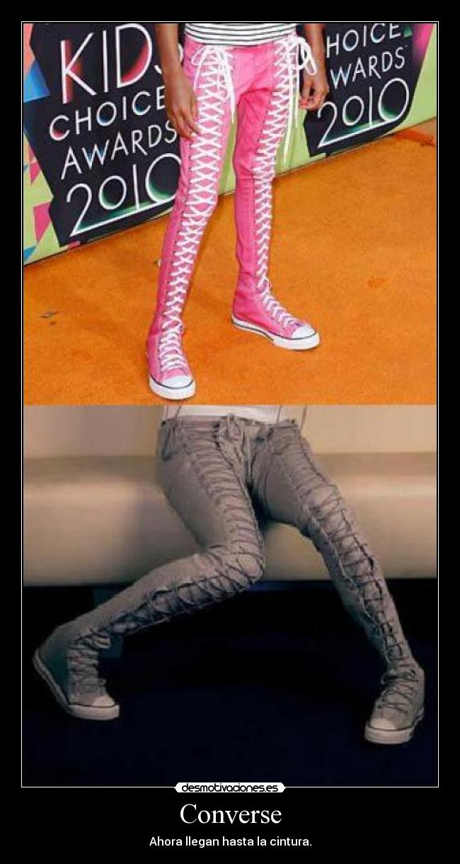 Converse - Ahora llegan hasta la cintura.