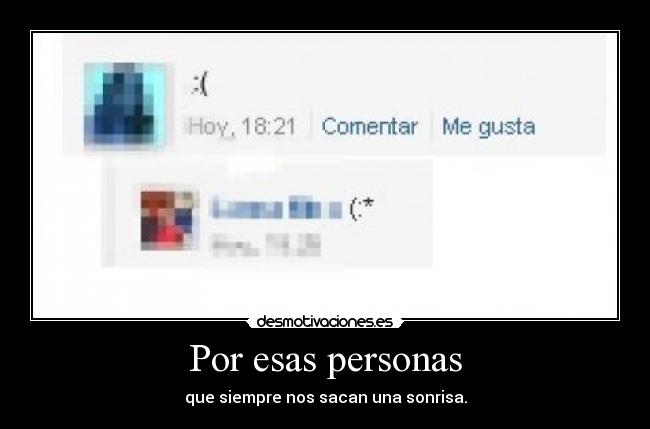 Por esas personas -