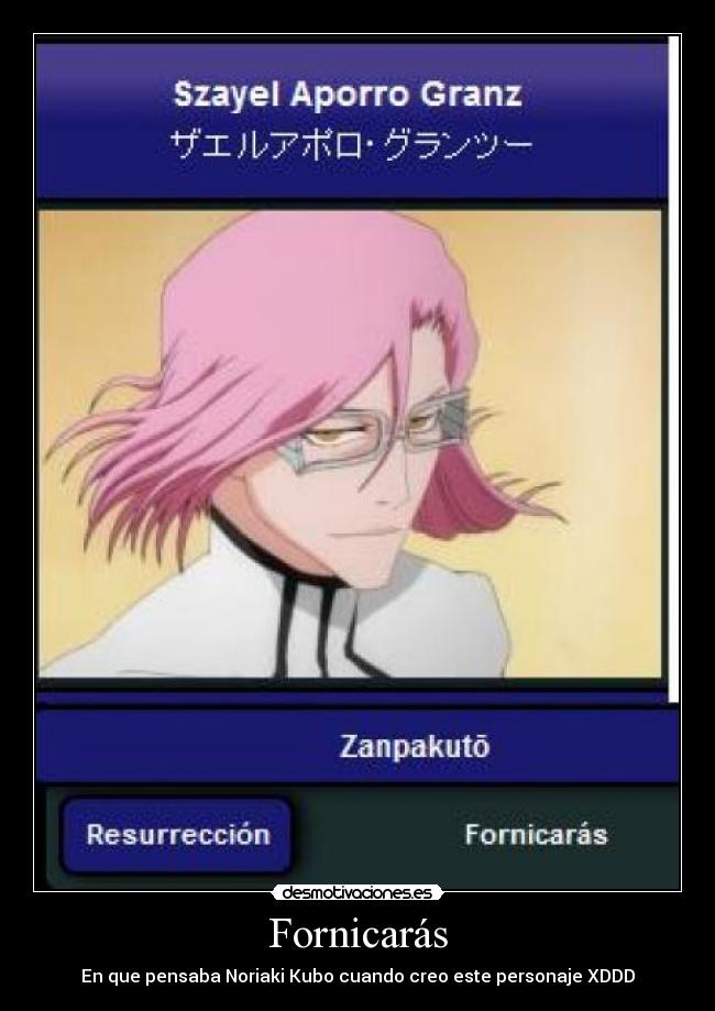 Fornicarás - En que pensaba Noriaki Kubo cuando creo este personaje XDDD