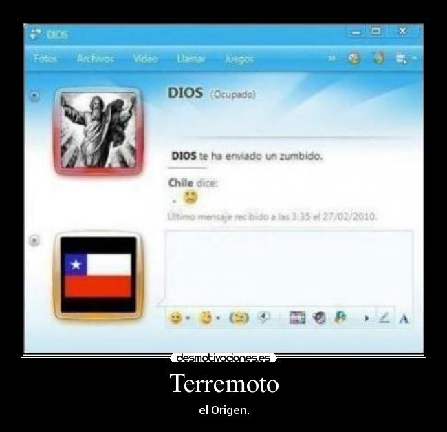 Terremoto - el Origen.