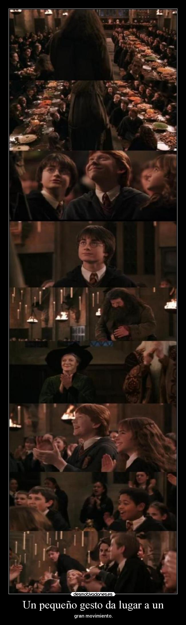 Un pequeño gesto da lugar a un -