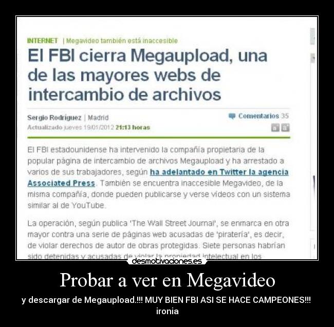 carteles megavido fbi desmotivaciones