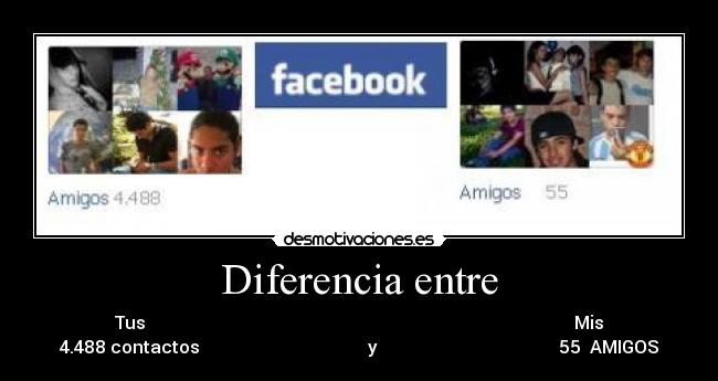 Diferencia entre -