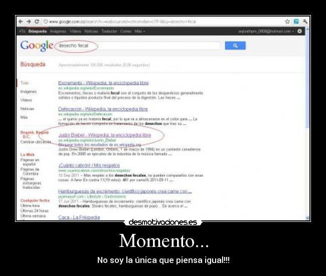 Momento... - No soy la única que piensa igual!!!