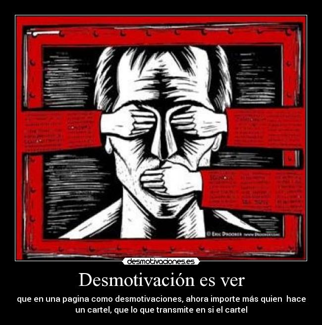Desmotivación es ver -