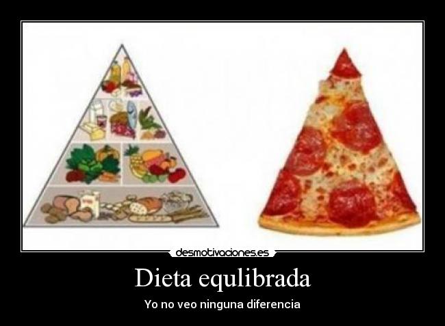 Dieta equlibrada - Yo no veo ninguna diferencia