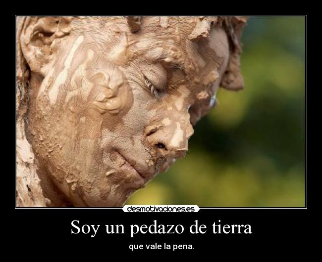 Soy un pedazo de tierra - que vale la pena.