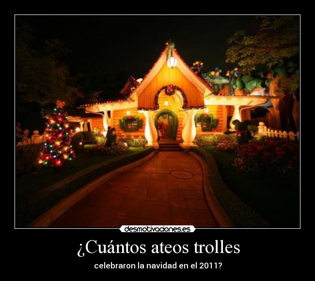 ¿Cuántos ateos trolles -