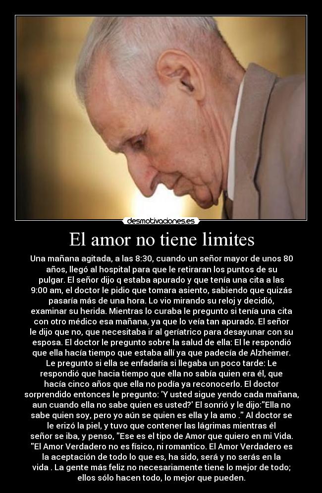 El amor no tiene limites -
