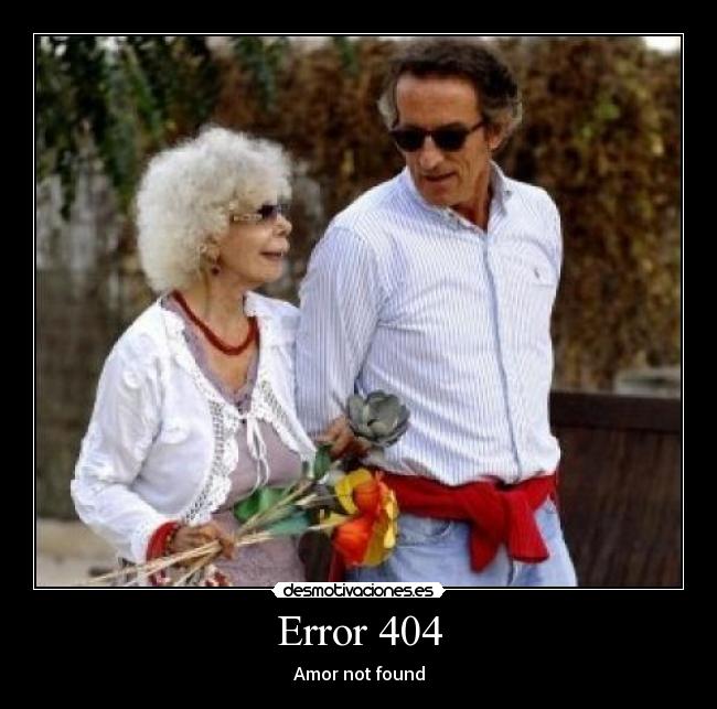 Error 404 - Amor not found