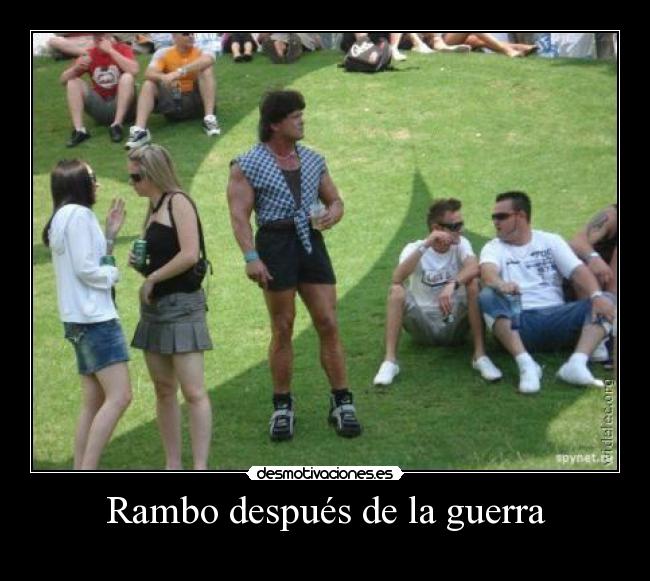 carteles guerra rambo gay desmotivaciones