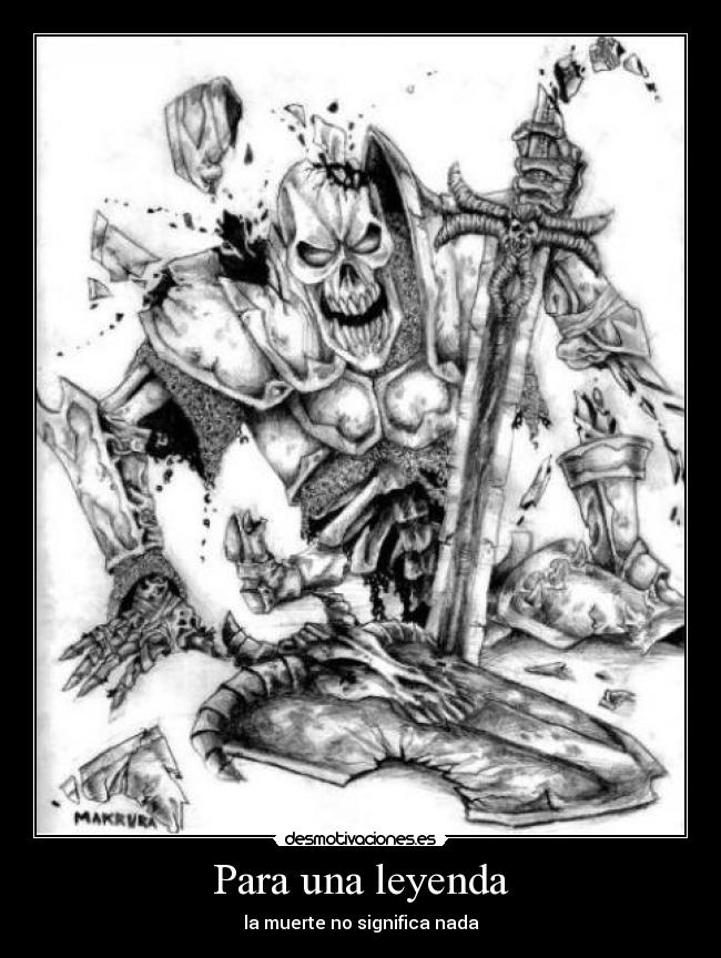 Para una leyenda - la muerte no significa nada
