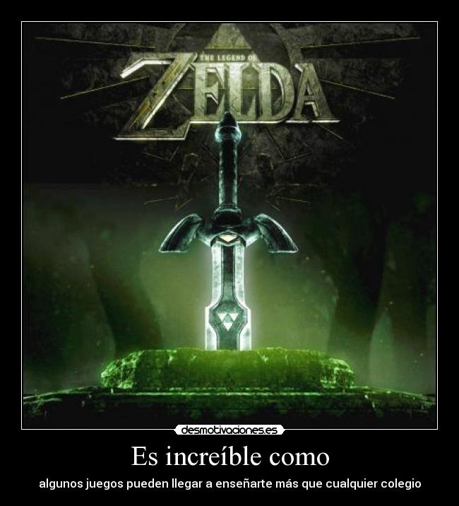 carteles the legend zelda gran saga quiennosabes espada maestra trifuerza thelegendofzelda desmotivaciones