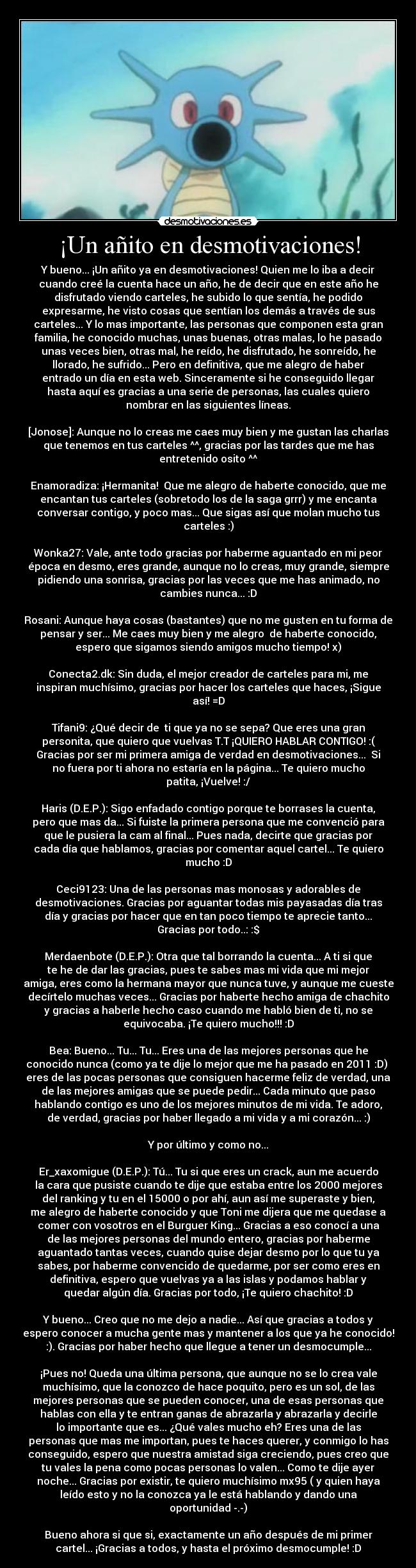 ¡Un añito en desmotivaciones! -