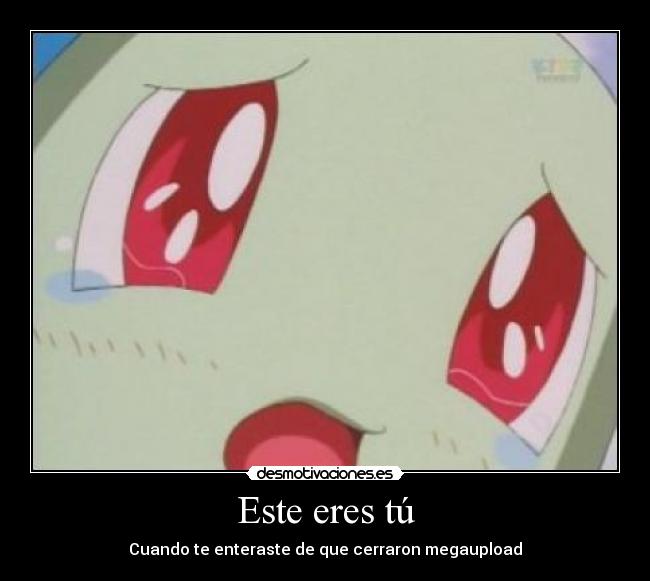 Este eres tú - Cuando te enteraste de que cerraron megaupload
