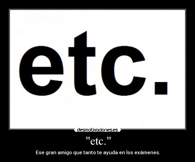 etc. -