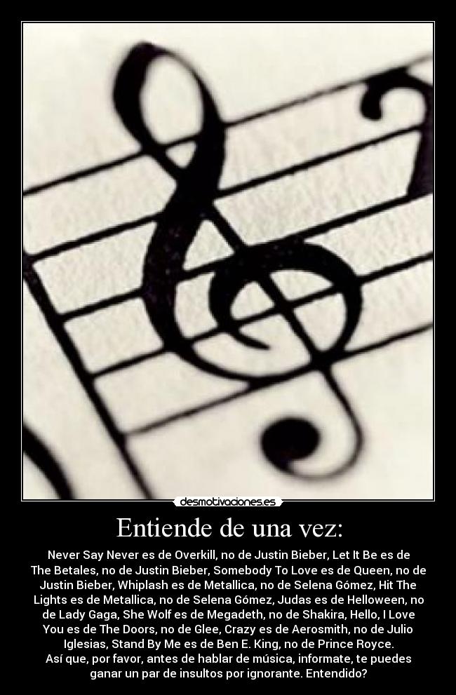 Entiende de una vez: - 