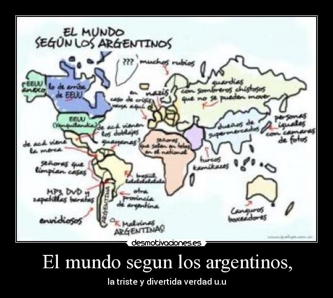El mundo segun los argentinos, - la triste y divertida verdad u.u