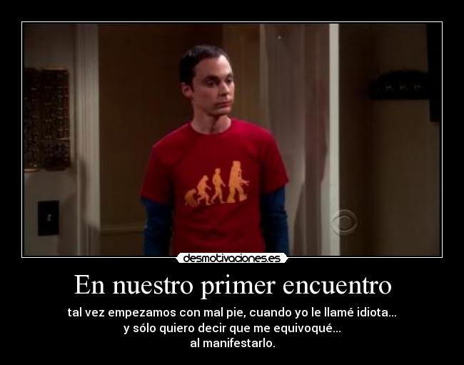 En nuestro primer encuentro -