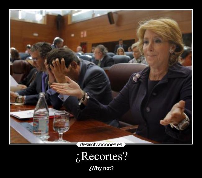 ¿Recortes? -