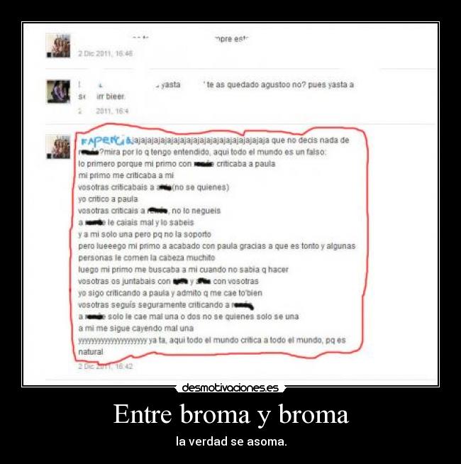 Entre broma y broma -