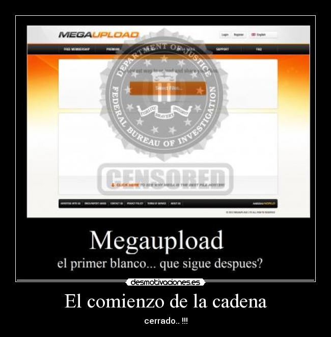 carteles megaupload desmotivaciones