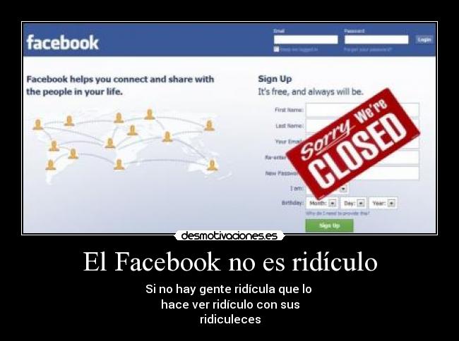 El Facebook no es ridículo -