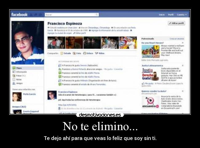No te elimino... -