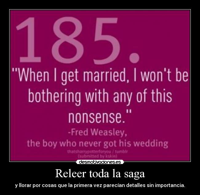 Releer toda la saga -