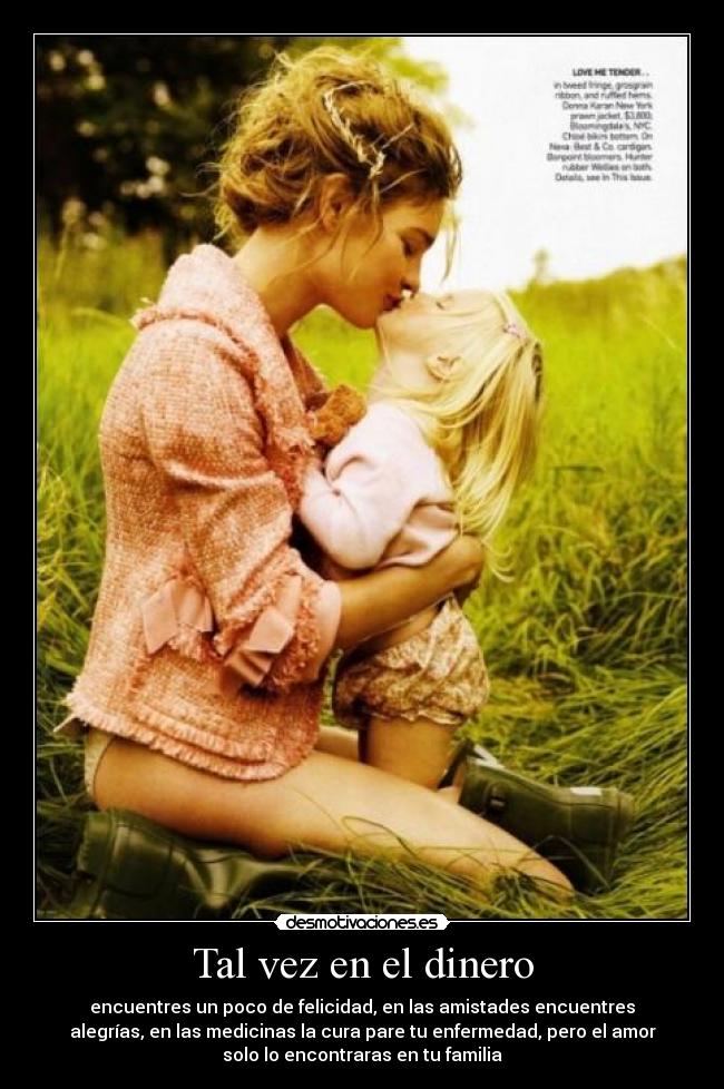 Tal vez en el dinero -