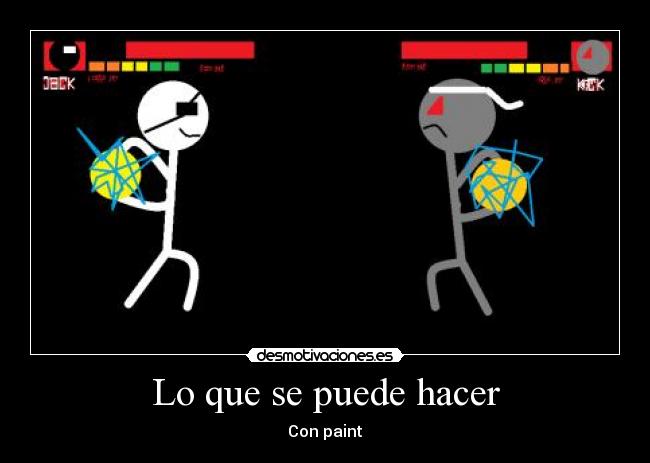 Lo que se puede hacer - Con paint