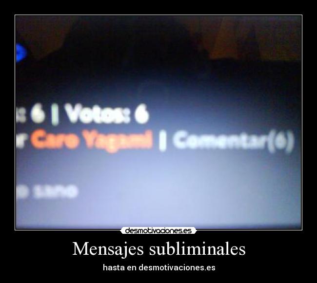 Mensajes subliminales - hasta en desmotivaciones.es