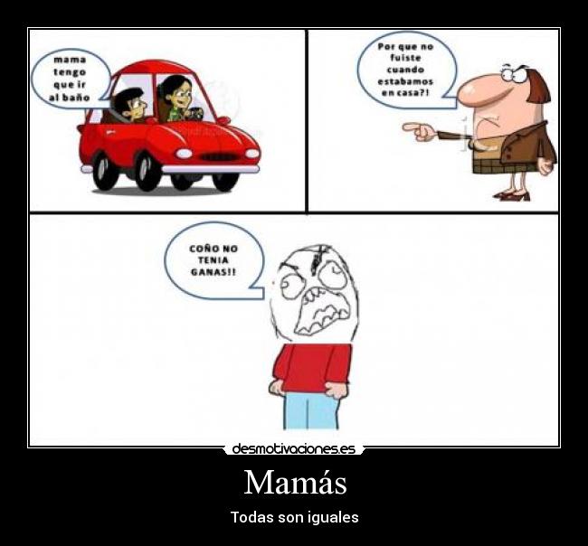 carteles mamas bano ganas iguales desmotivaciones