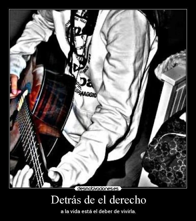 Detrás de el derecho -