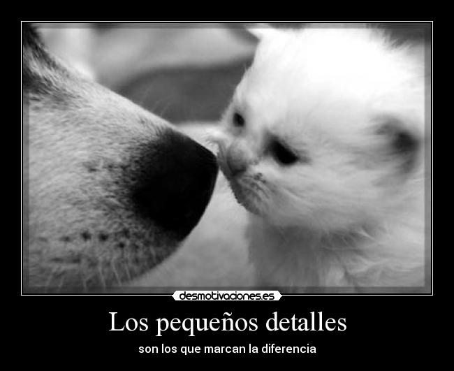 Los pequeños detalles - son los que marcan la diferencia