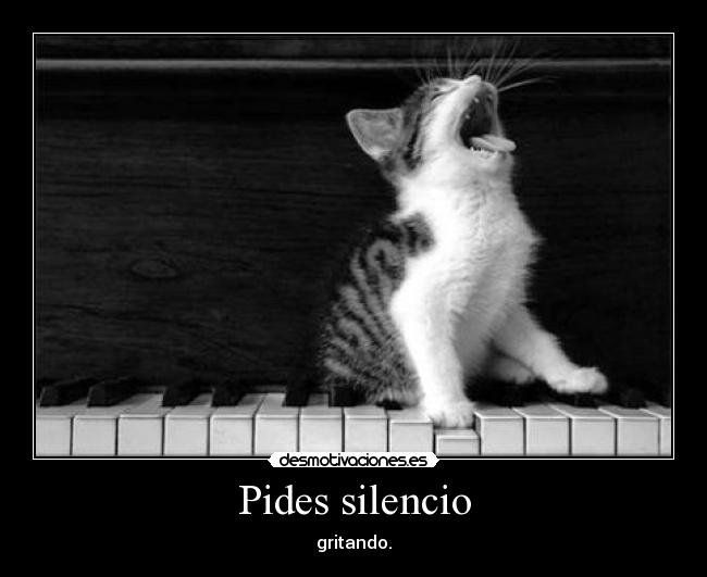 Pides silencio -